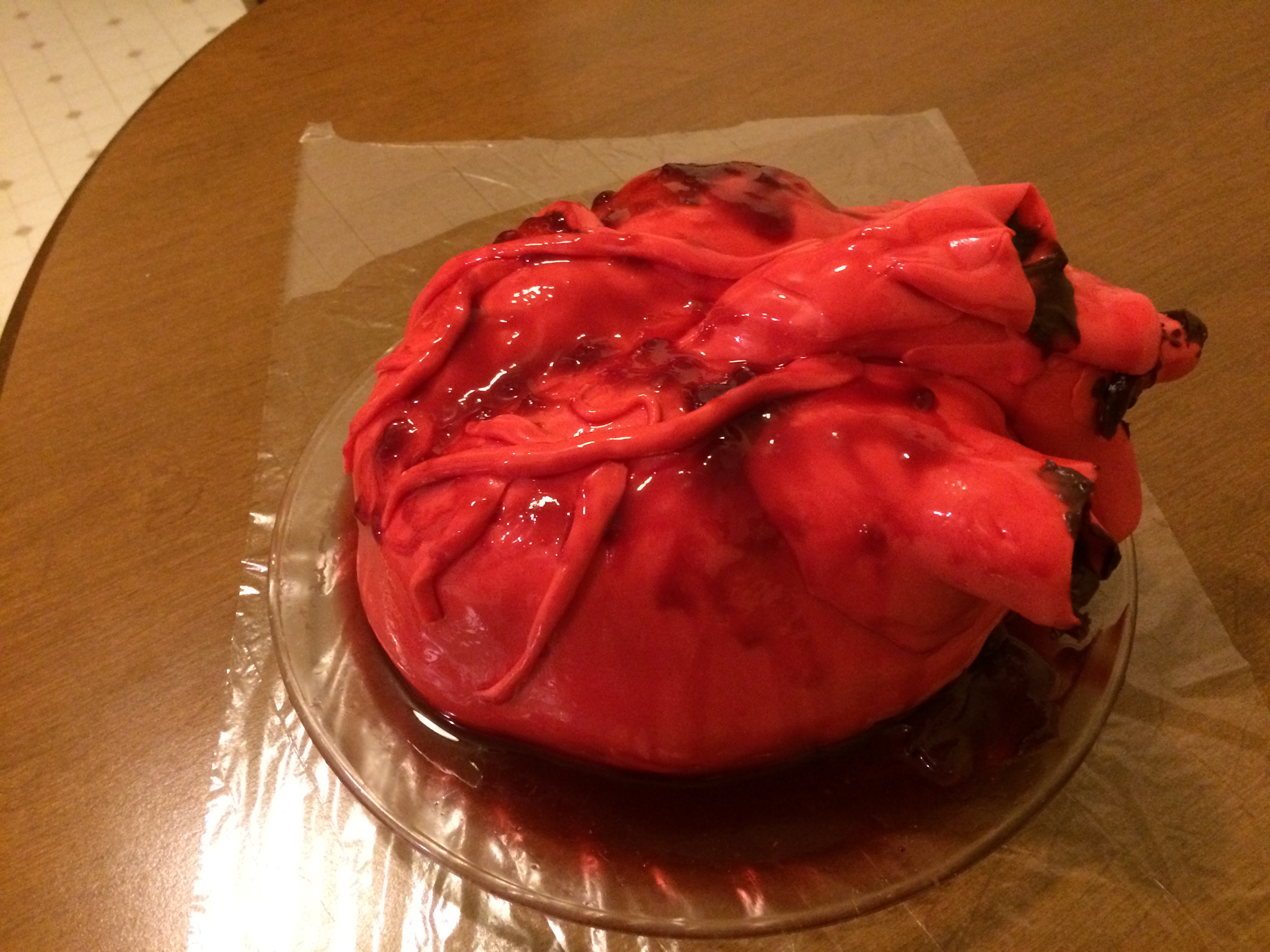 Human Heart Cake right side view